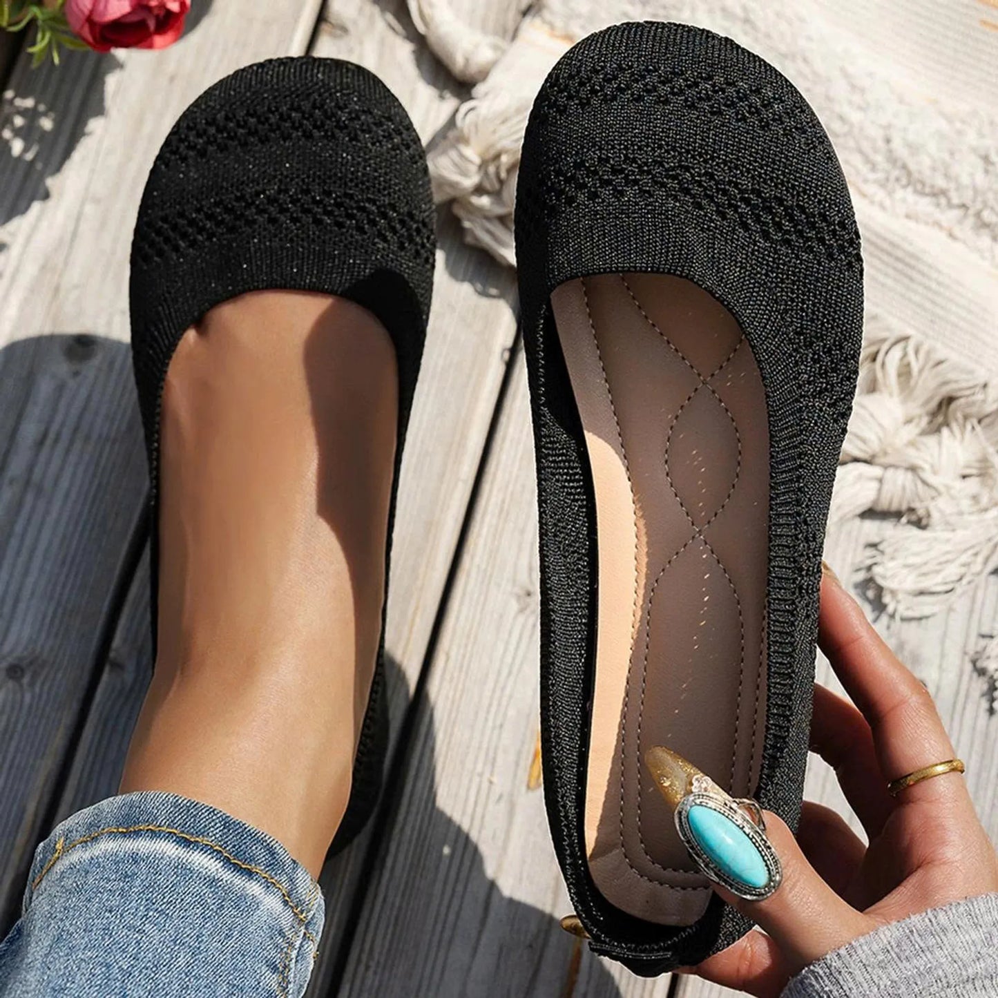 🔥HOT SALE 60% OFF🔥 Comfortable Knit Loafers-All-Season Comfort Shoes