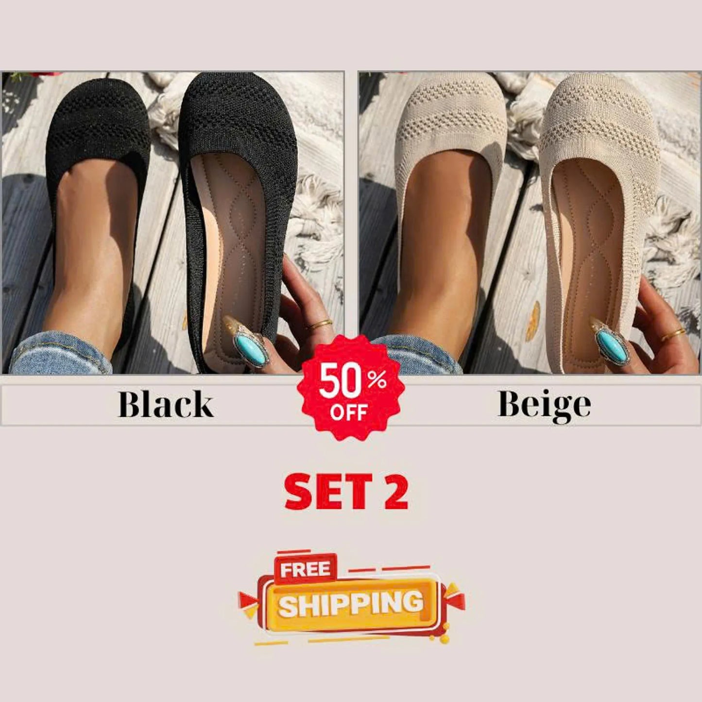 🔥HOT SALE 60% OFF🔥 Comfortable Knit Loafers-All-Season Comfort Shoes