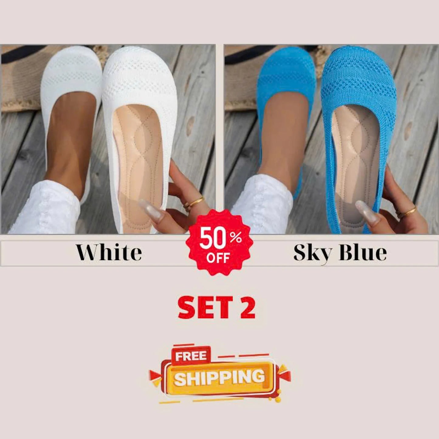 🔥HOT SALE 60% OFF🔥 Comfortable Knit Loafers-All-Season Comfort Shoes